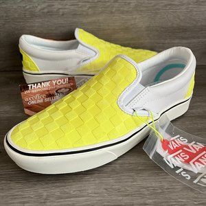 Vans x Penn Comfycush Slip-On Yellow Orange Tennis Ball Dustbag Size 8 Men's NWB